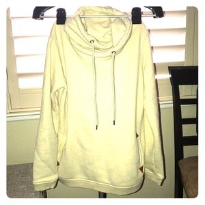 Cream funnel neck Roxy sweatshirt